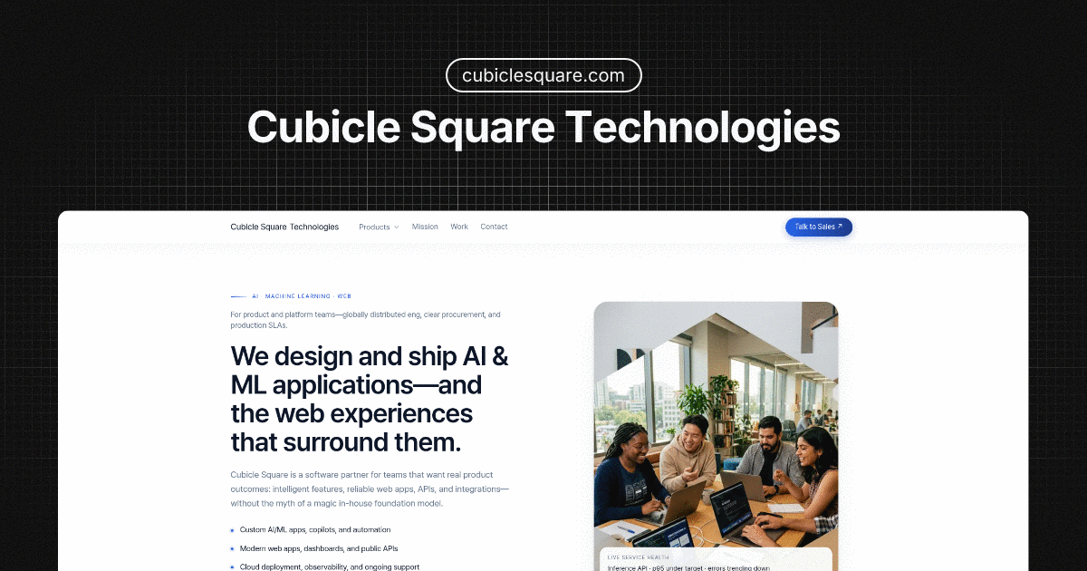 Cubicle Square Technologies | AI, ML & Web Engineering